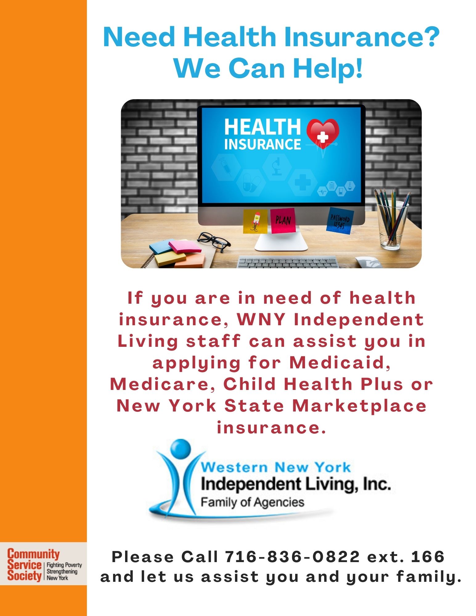 Need health insurance? We can help!